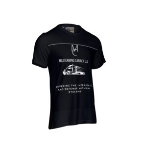 The bold company logo pops against the black fabric for an eye-catching look. Breathable and soft cotton provides a comfortable fit and feel. Machine washable for easy care. Display your pride for the premier transportation solutions provider with this essential black tee featuring the signature Mastermind Carrier Trucking design.